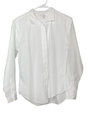 Country Sophisticates white button up long sleeve shirt
